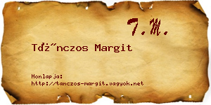 Tánczos Margit névjegykártya